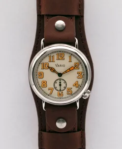 Vario 1918 Trench Cream Dial with Orange Lume Watch