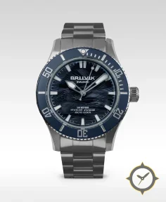 Bruvik Svalbard Arctic Fjords Wave Dial Blue