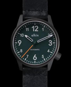 Alkin Watches Model One Limited Edition Green Dial PVD Case