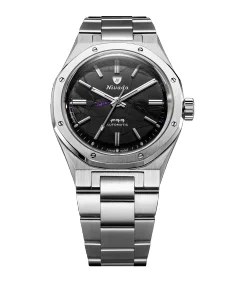 Nivada Grenchen F77 MKII SHUNGITE BLACK 100 YEARS