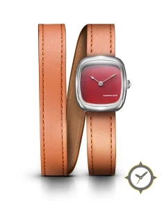 Mini Red Jasper In Steel