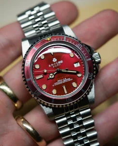 Katabami Watch Japan The Diver "CANDY RED"