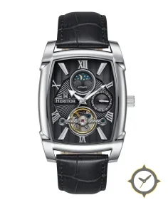 Heritor Automatic Valentin Leather-Band Watch w/Date