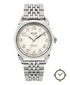 ROYAL SMITH 90-008 Silver / Silver with Stainless Steel Bracelet