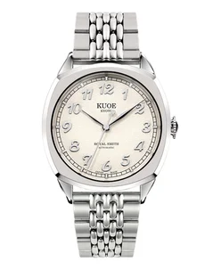 Kuoe ROYAL SMITH 90-008 Silver Silver with Stainless Steel Bracelet