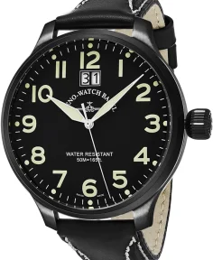 Zeno-Watch Basel Super Oversized pilot watch with big date, black