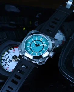 Aquatico Ironblock Tritium Blue Dial