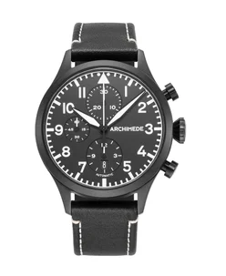 Archimede Pilot Chronograph DLC SW