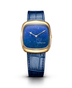 Dennison Natural Stone Lapis Lazuli In Gold Navy