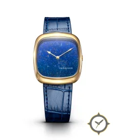 Natural Stone Lapis Lazuli In Gold