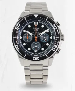 Whitby Watch Co. Alpine Chronograph Watch Stainless Kicking Horse