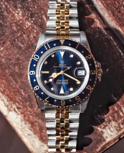WMT Watches Sanford – 2 Tone Blue Bezel Aged Edition