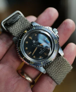 Katabami Watch Japan The Diver "MIL" Spider Crack dial