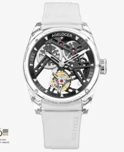 Agelocer Limited Edition "Ice Never Melts" Free-sprung Crystal Tourbillon