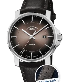 Mühle Glashütte 29er Casual in velvety brown with an additional interchangeable strap