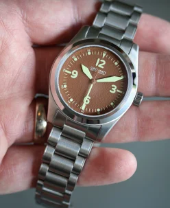Cincinnati Watch Company P-40 A-11 Pilot Mocha Mousse Manual Wind