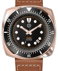 MMI Watches DUMBO 500M DIVE WATCH BRONZE CUSN8 NH35 "LEATHER PACKAGE" DB1NHC