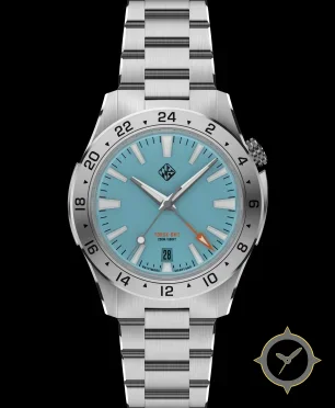 Tsao Baltimore Steel Torsk GMT 39 Pastel Series Arctic Blue