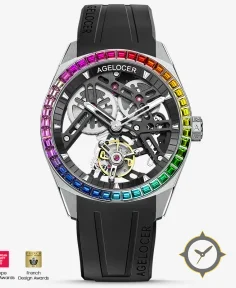 Free-sprung Balance Luxury Rainbow Tourbillon
