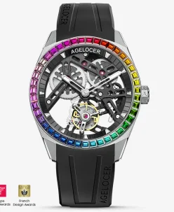Agelocer Free-sprung Balance Luxury Rainbow Tourbillon