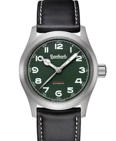 Hanhart Preventor HD12™ Black Forest Green, leather strap