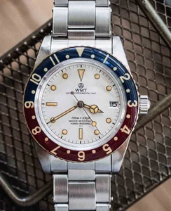 WMT Watches Panton – White Dial Brass Bezel Aged Edition