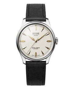 Kuoe ROYAL SMITH 90-006 Large - Silver Case Ivory Dial