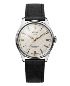 Kuoe ROYAL SMITH 90-006 Large - Silver Case Ivory Dial