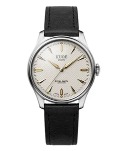 Kuoe ROYAL SMITH 90-006 Large - Silver Case Ivory Dial