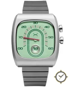 Retroscope Jump Hour Mint Ruby