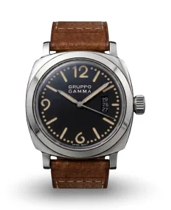 Gruppo Gamma GENESIS Stainless Steel w/ Date - Black Dial, Swiss Movt