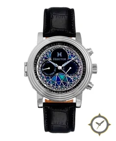 Heritor Automatic Legacy Leather-Band Watch w/Day/Date