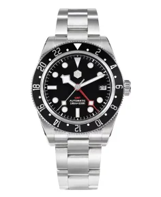 San Martin SN0109-G-2 Black Dial Black Bezel
