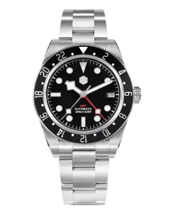 San Martin SN0109-G-2 Black Dial Black Bezel
