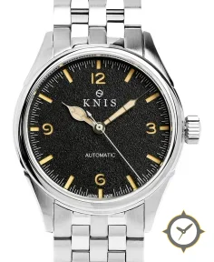 KNIS Kyoto Automatic Retro Modern Super Luminova Black KN002-BK