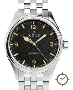 KNIS Kyoto Automatic Retro Modern Super Luminova Black KN002-BK