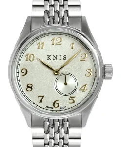 KNIS Kyoto KODOU Small Seconds Automatic – Champagne Gray Stainless Steel Bracelet (KN009-SGYRC)