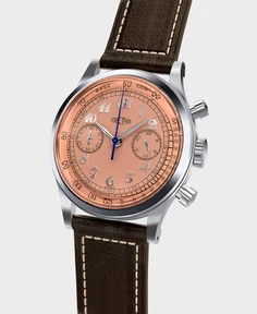 Time This 1940S VINTAGE STYLE CHRONOGRAPH SALMON