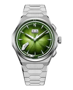 Lucky Harvey Sound Of Nature Hand-Engraved Brushed Dial Green Titanium Chiming