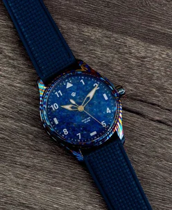 Wicked Watch Co. Timascus Anniversary Denim Lapis
