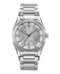 Circula Watches Facet Guilloche LE Steel Strap with Butterfly Clasp