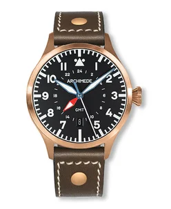 Archimede Pilot 42GMT BRONZE LDB