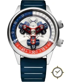 Xeric Vendetta II Automatic Wandering Hour Navy Red