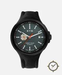 Automatic 24 steel watch in black DLC
