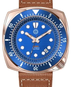 MMI Watches DUMBO 500M DIVE WATCH BRONZE CUSN8 NH35 "LEATHER PACKAGE" DB2NHC