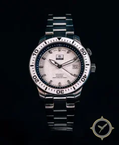 The White/Navy Golby Aquareef Dual Timer Watch