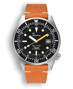 Squale 1521 Black Blasted Leather