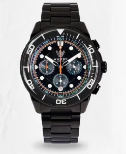 Whitby Watch Co. Alpine Chronograph Watch Black DLC Abbot