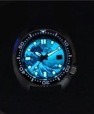 San Martin SN0057G-6309 With The Great Wave off Kanagawa Luminous Dial