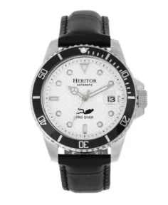 Heritor Watches Heritor Automatic Lucius Men's Watch w/Date Silver/White